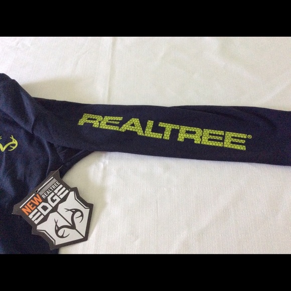 RealTree Boys Size 4 Long Sleeve Shirt Navy camo hunting - Picture 7 of 7